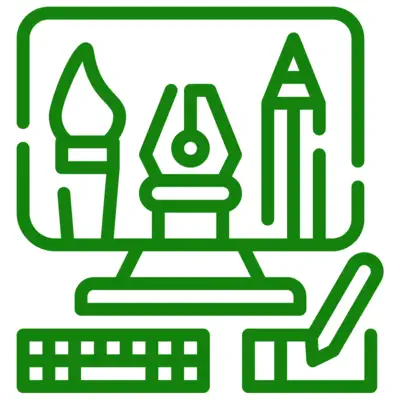 Transparência 1 Ícones de design gráfico em tela de computador representando transparência.